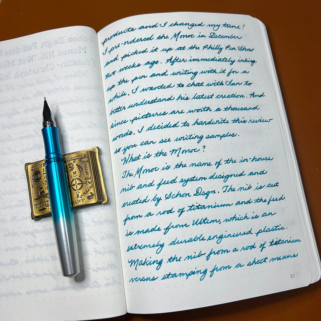 Monoc Monoc: Schon DSGN Monoc Nib Review — The Pen Addict